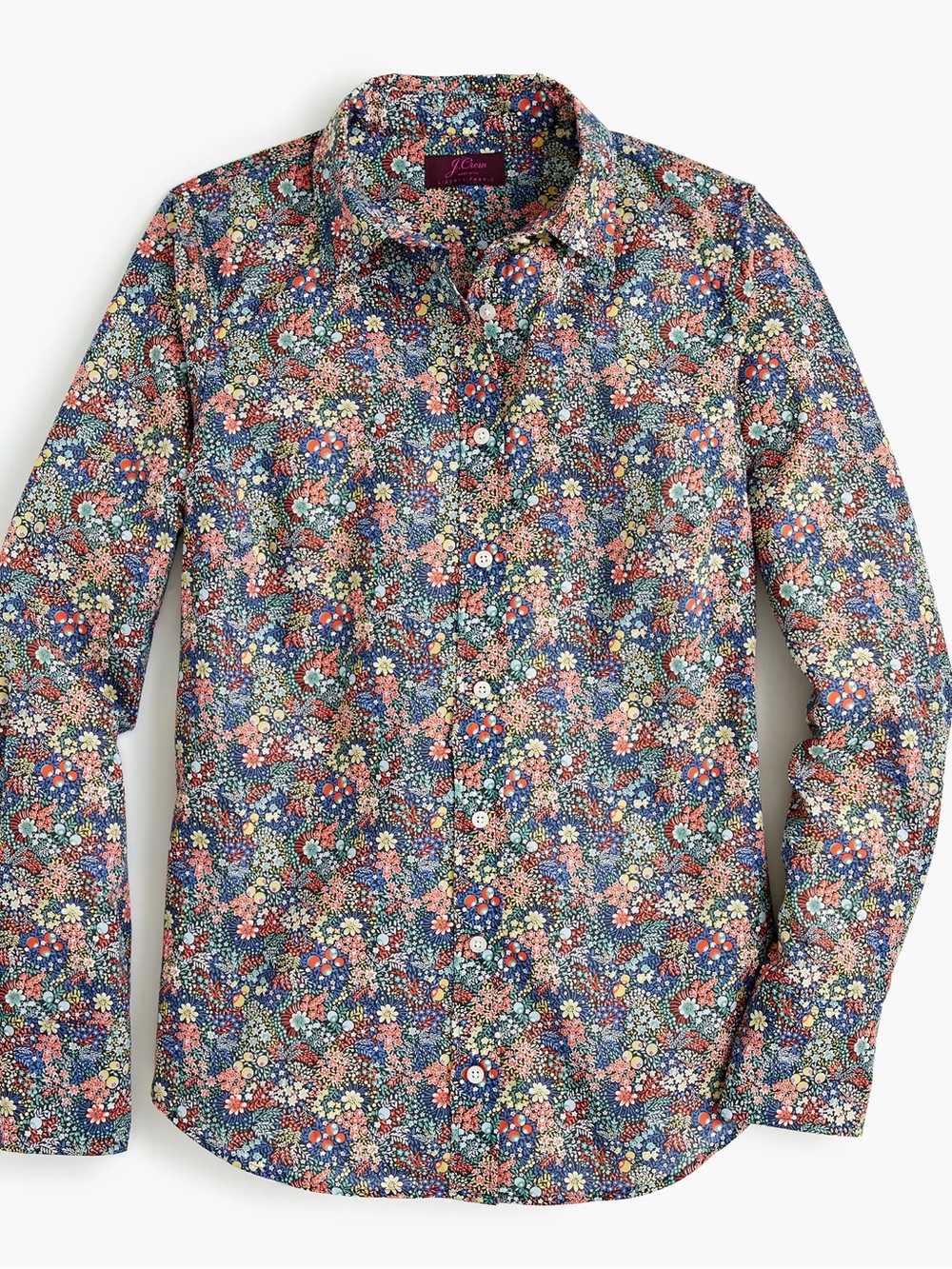 J. Crew Women's Perfect shirt in Liberty® elderberry floral, Size 6